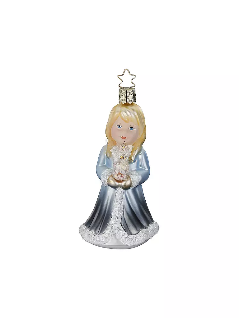 INGE GLAS | Weihnachtsschmuck -  Anhänger 11,5cm SUESSE GABEN Silber | silber