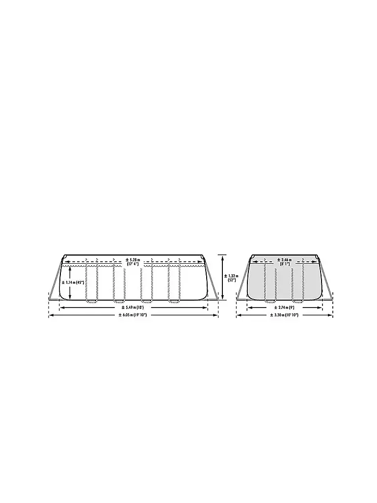 INTEX | INTEX Ultra XTR Frame Pool 549x274x132 cm mit Sandfilter 26356 | transparent