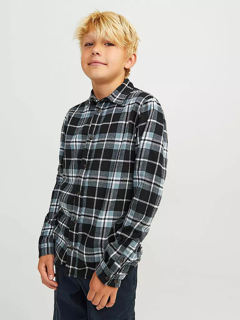 JACK & JONES | Flannelhemd JJJOSHUA | schwarz