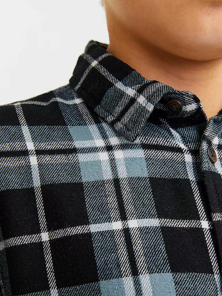 JACK & JONES | Flannelhemd JJJOSHUA | schwarz