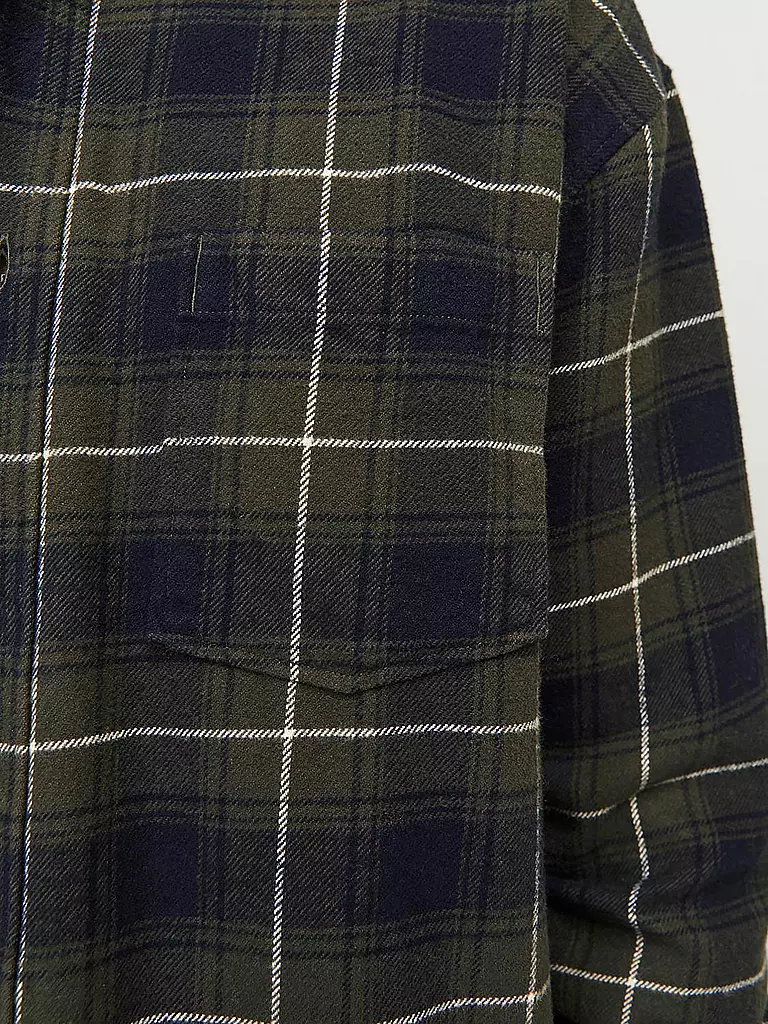 JACK & JONES | Flannelhemd Overshirt JORFREDERIKSBERG | braun