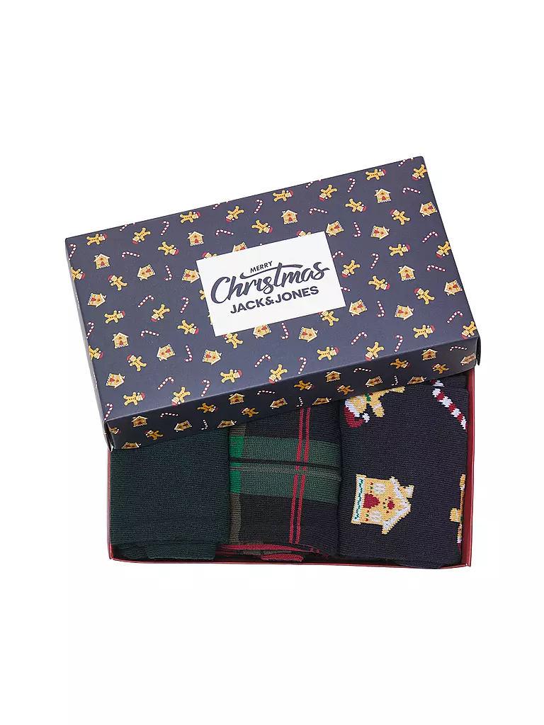 JACK & JONES | Geschenkebock JACXMAS inkwell/rhubarb scarab | dunkelrot