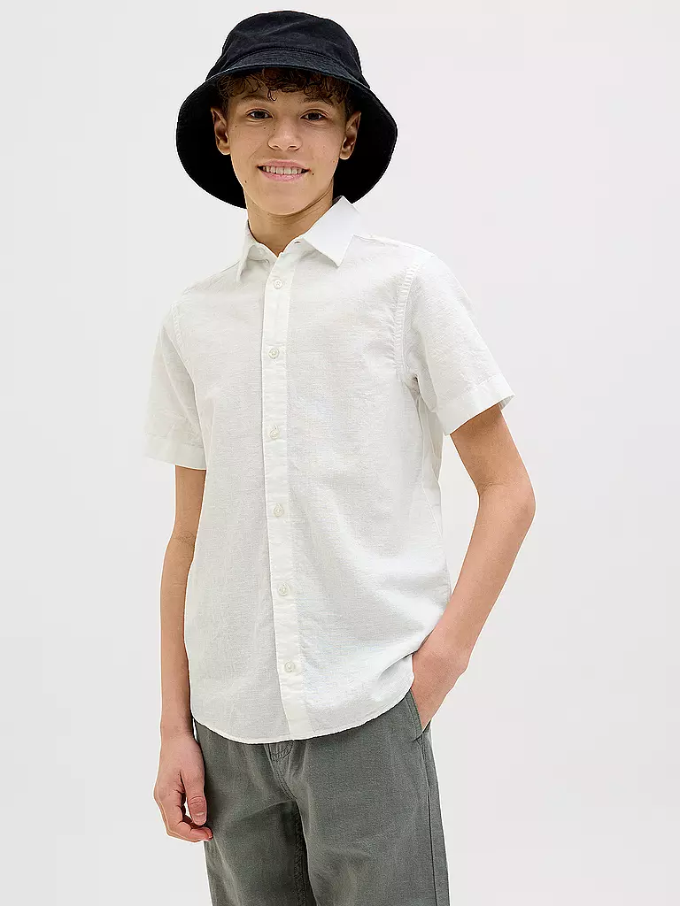 JACK & JONES | Jungen Hemd JJBREEZE | weiss