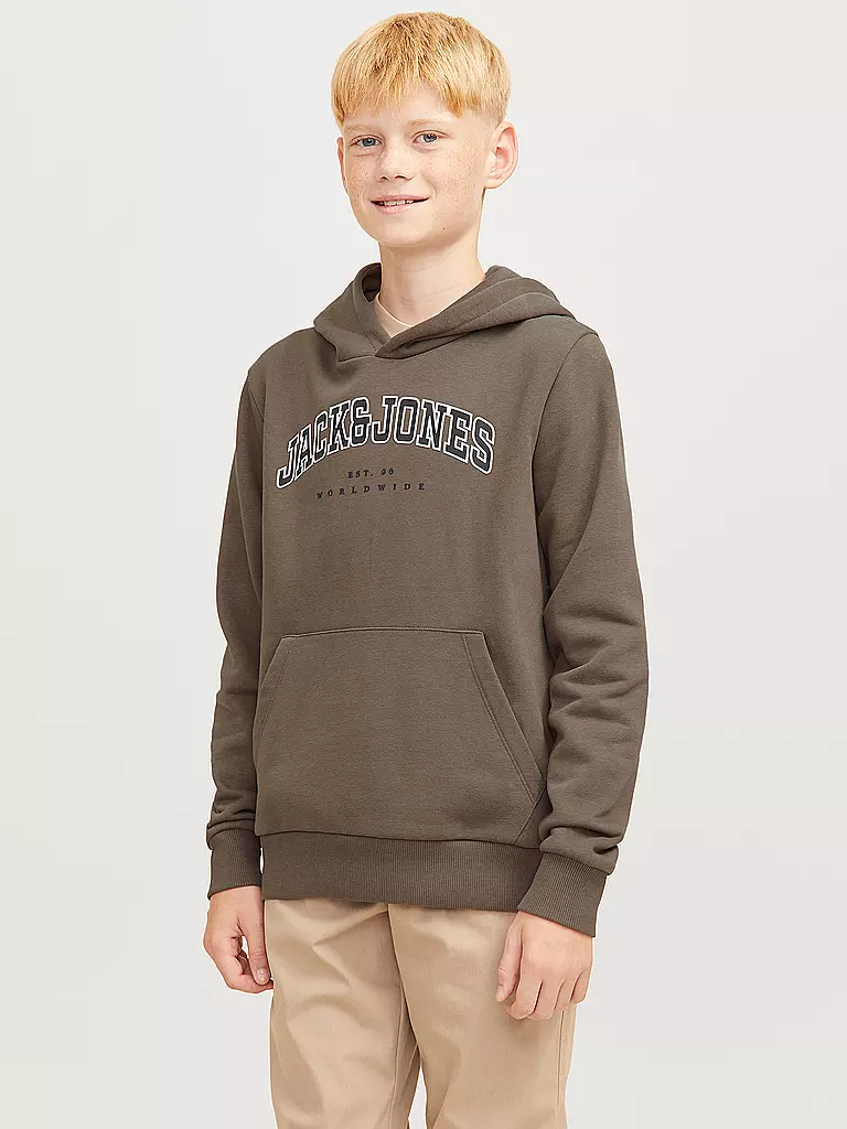 JACK & JONES | Jungen Kapuzensweater - Hoodie JJECALEB | schwarz