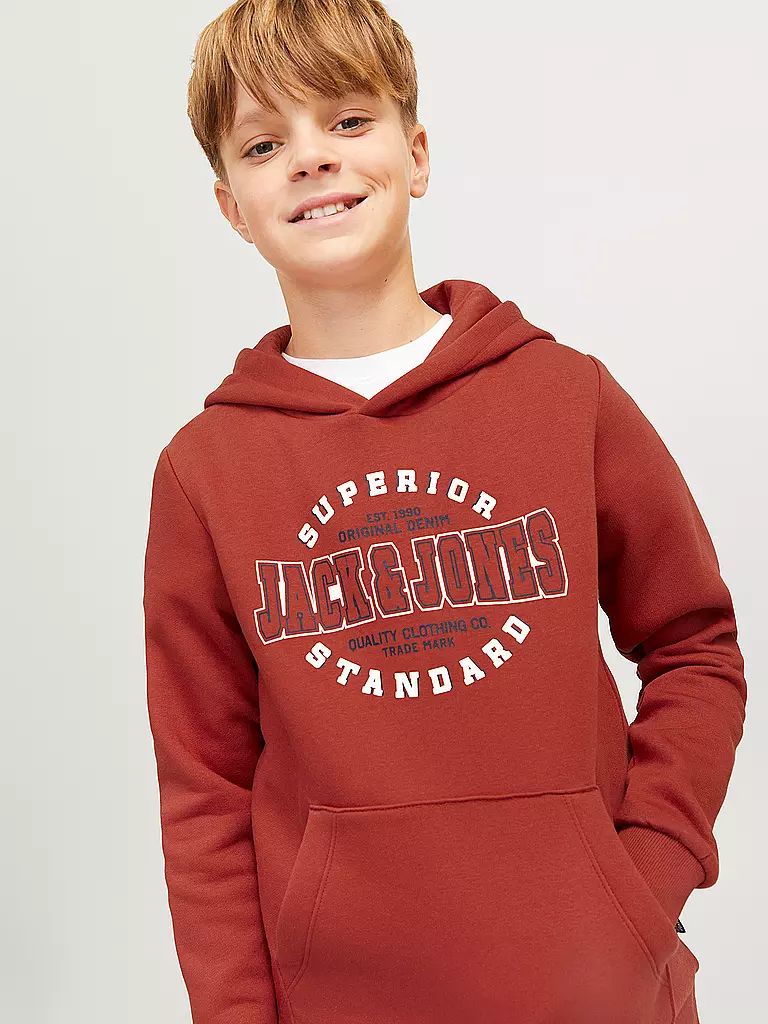 JACK & JONES | Jungen Kapuzensweater - Hoodie JJELOGO | dunkelblau