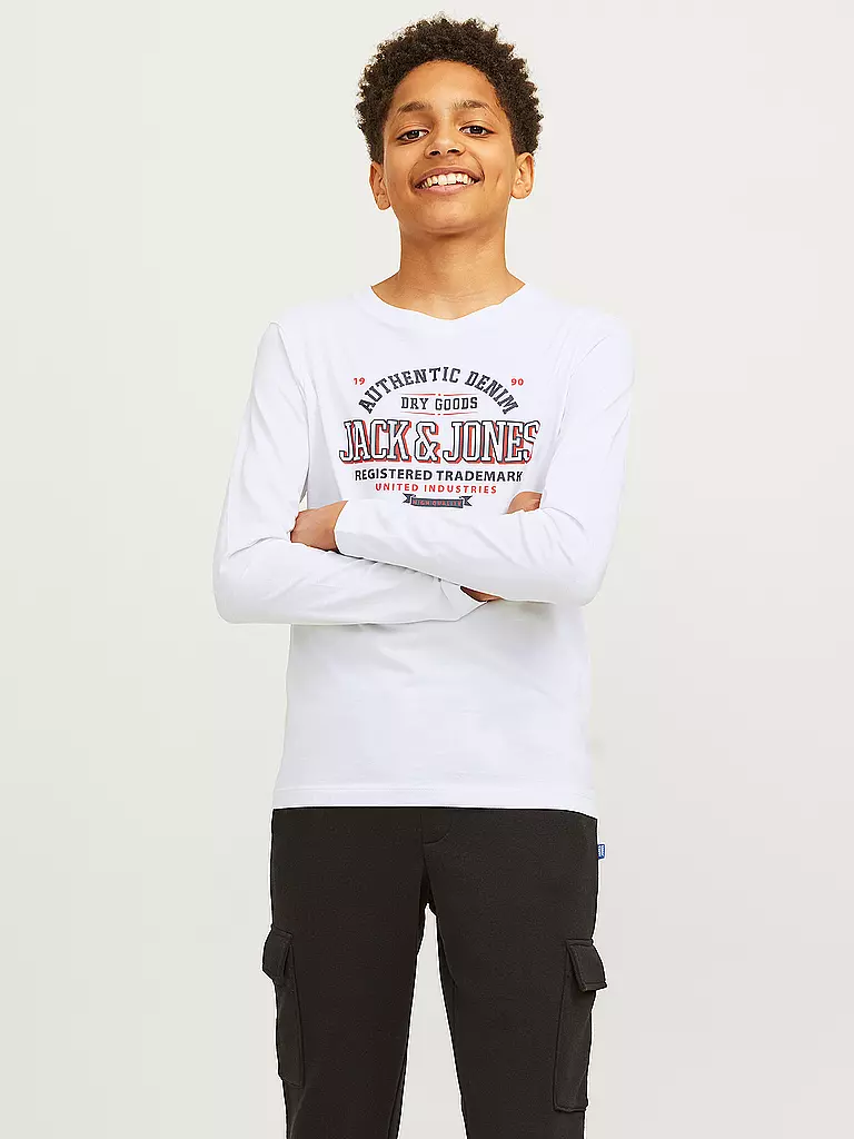 JACK & JONES | Jungen Langarmshirt  JJELOGO | dunkelblau