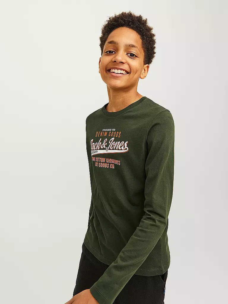 JACK & JONES | Jungen Langarmshirt  JJELOGO | dunkelblau