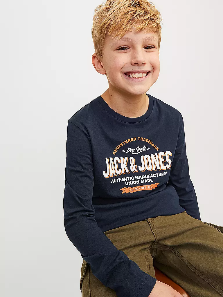 JACK & JONES | Jungen Langarmshirt JJELOGO | olive