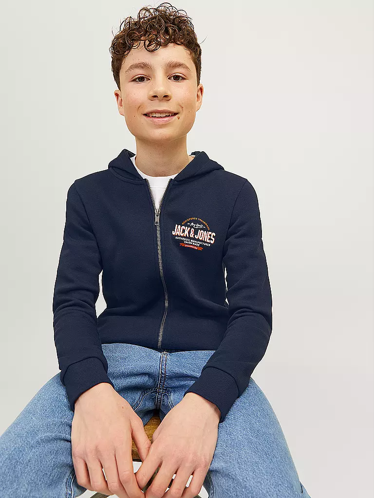 JACK & JONES | Jungen Sweatjacke | dunkelblau