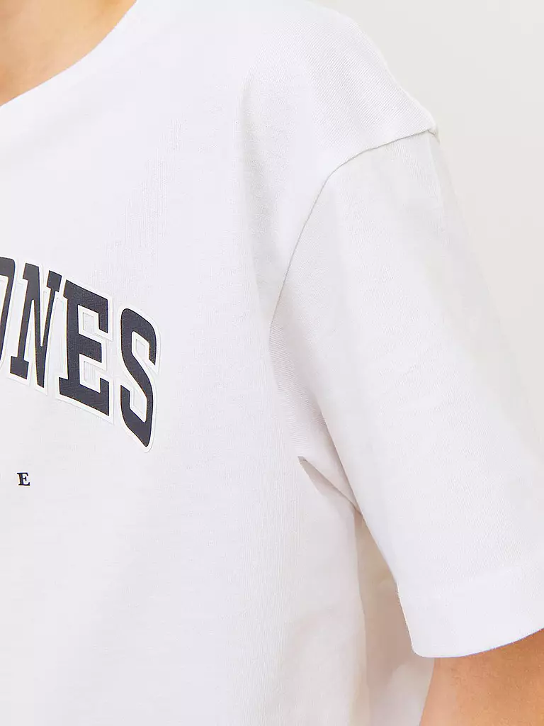 JACK & JONES | Jungen T-Shirt  JJECALEB VARSITY TEE | schwarz