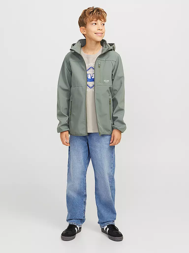 JACK & JONES | Jungen T-Shirt JJELOGO | hellgrün