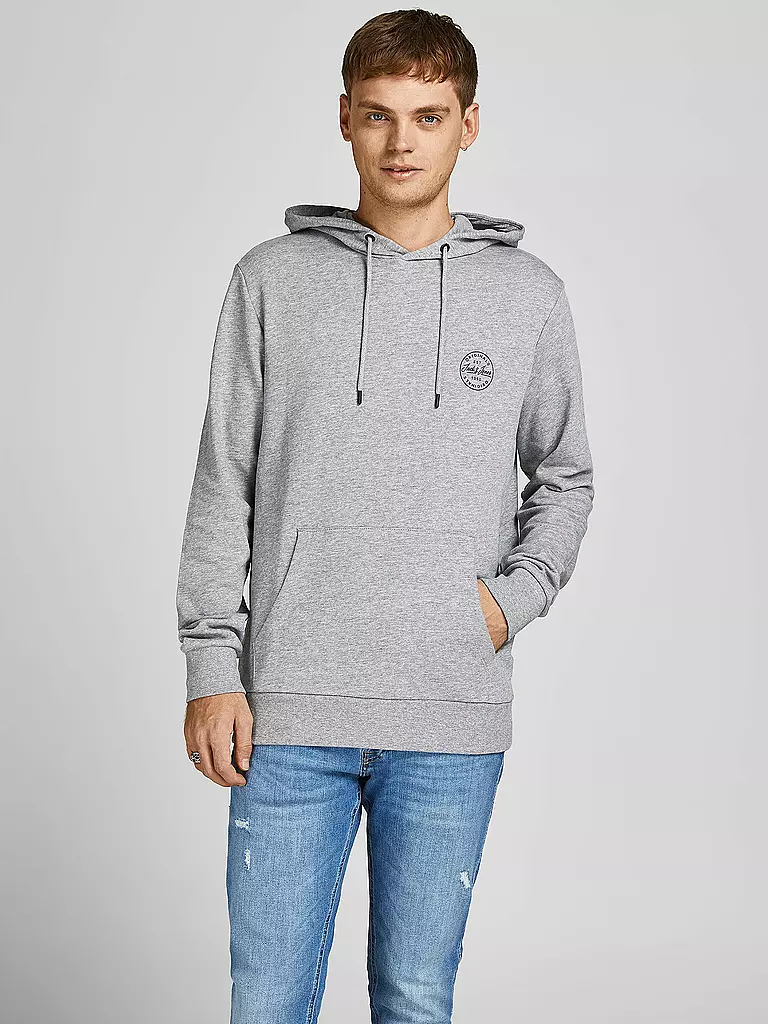 JACK & JONES | Kapuzensweater - Hoodie JJESHARK | grau