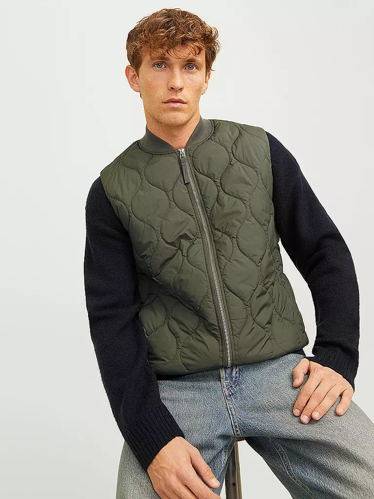 JACK & JONES | Steppgilet JJKODA | olive