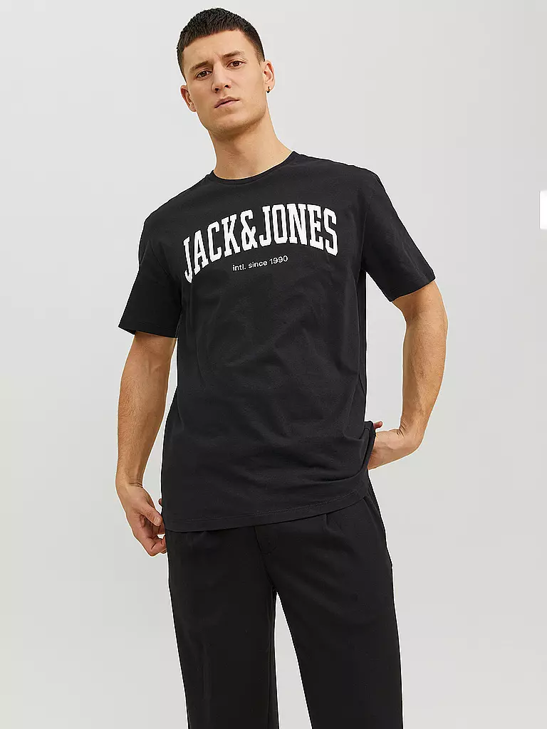 JACK & JONES | T-Shirt  JJEJOSH | dunkelgrün