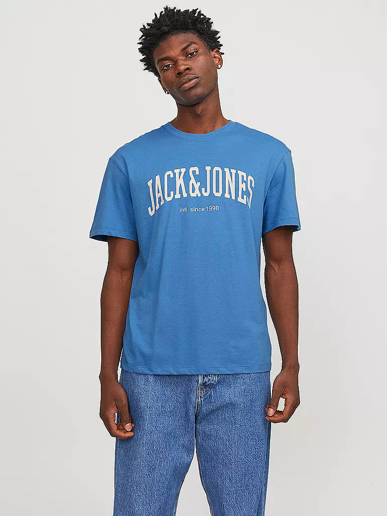 JACK & JONES | T-Shirt  JJEJOSH | dunkelgrün