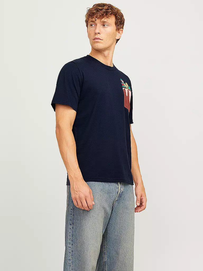 JACK & JONES | T-Shirt JJXMAS | dunkelgrün