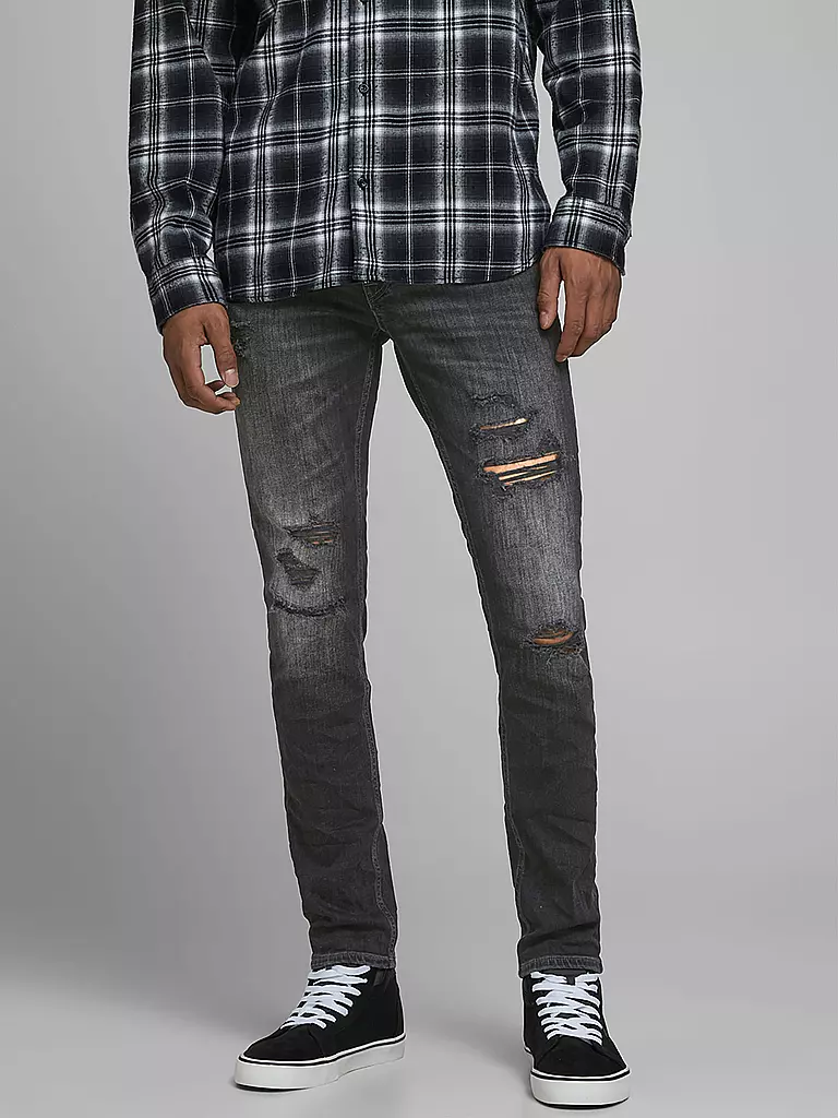 JACK & JONES | Jeans Skinny Fit " JJILIAM  " | schwarz