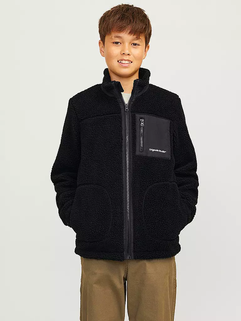 JACK & JONES | Jungen Fleecejacke JORVESTERBRO  | schwarz