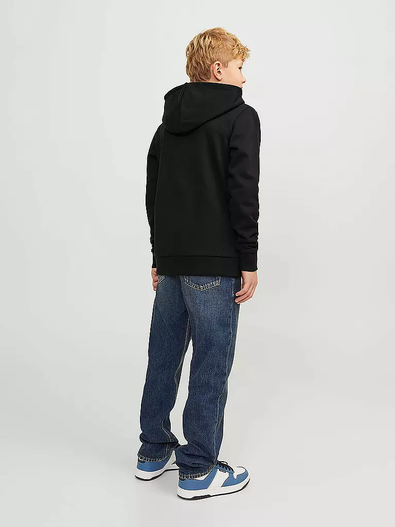 JACK & JONES | Jungen Kapuzensweater - Hoodie JJECALEB  | schwarz