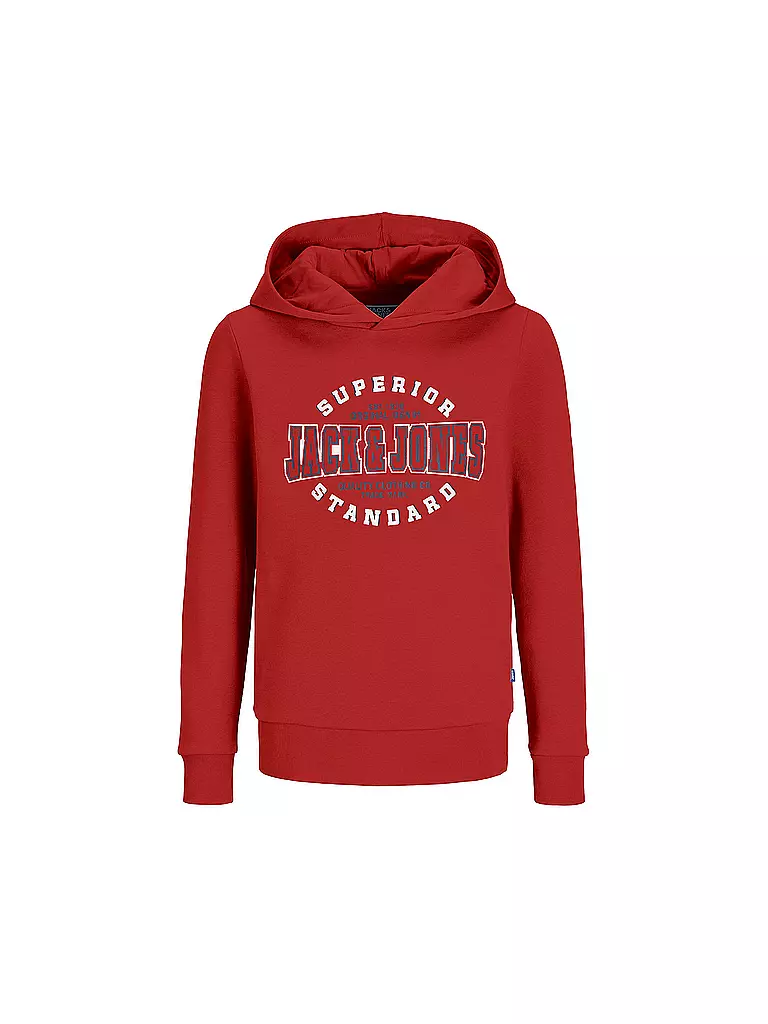 JACK & JONES | Jungen Kapuzensweater - Hoodie JJELOGO | rot