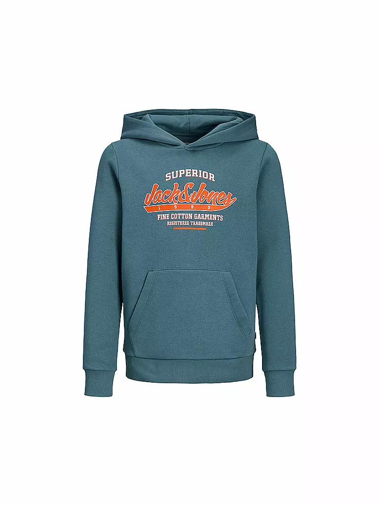 JACK & JONES | Jungen Kapuzensweater - Hoodie JJELOGO | petrol