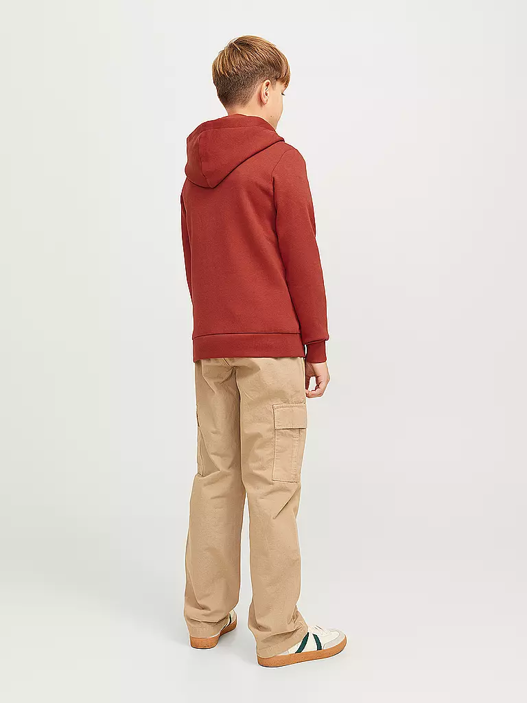 JACK & JONES | Jungen Kapuzensweater - Hoodie JJELOGO | rot