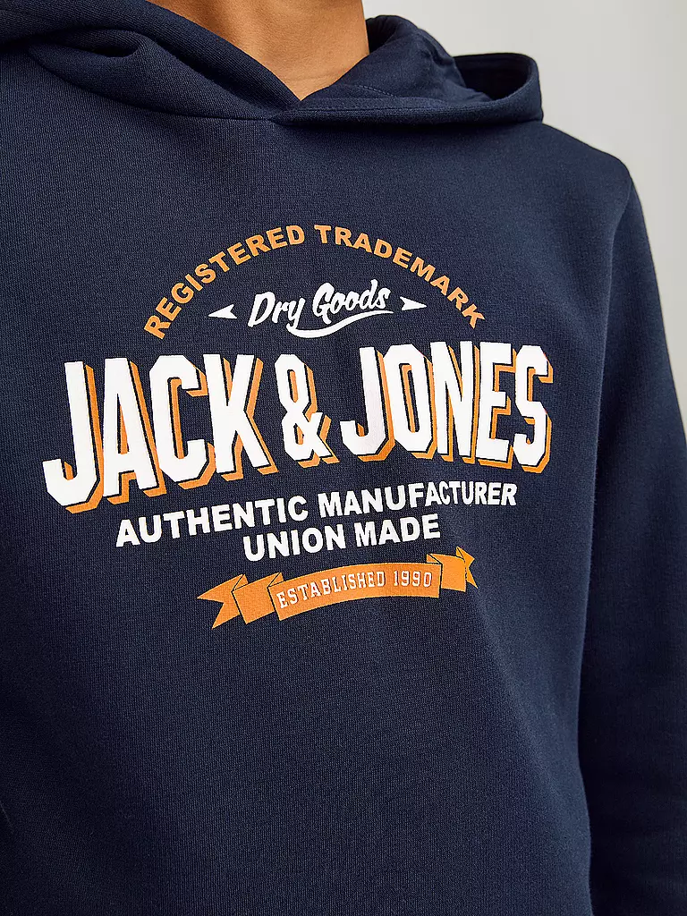 JACK & JONES | Jungen Kapuzensweater - Hoodie JJELOGO | dunkelblau