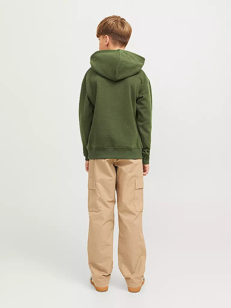 JACK & JONES | Jungen Kapuzensweater - Hoodie JJHAKKAI | olive