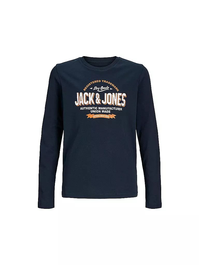 JACK & JONES | Jungen Langarmshirt  JJELOGO | dunkelblau