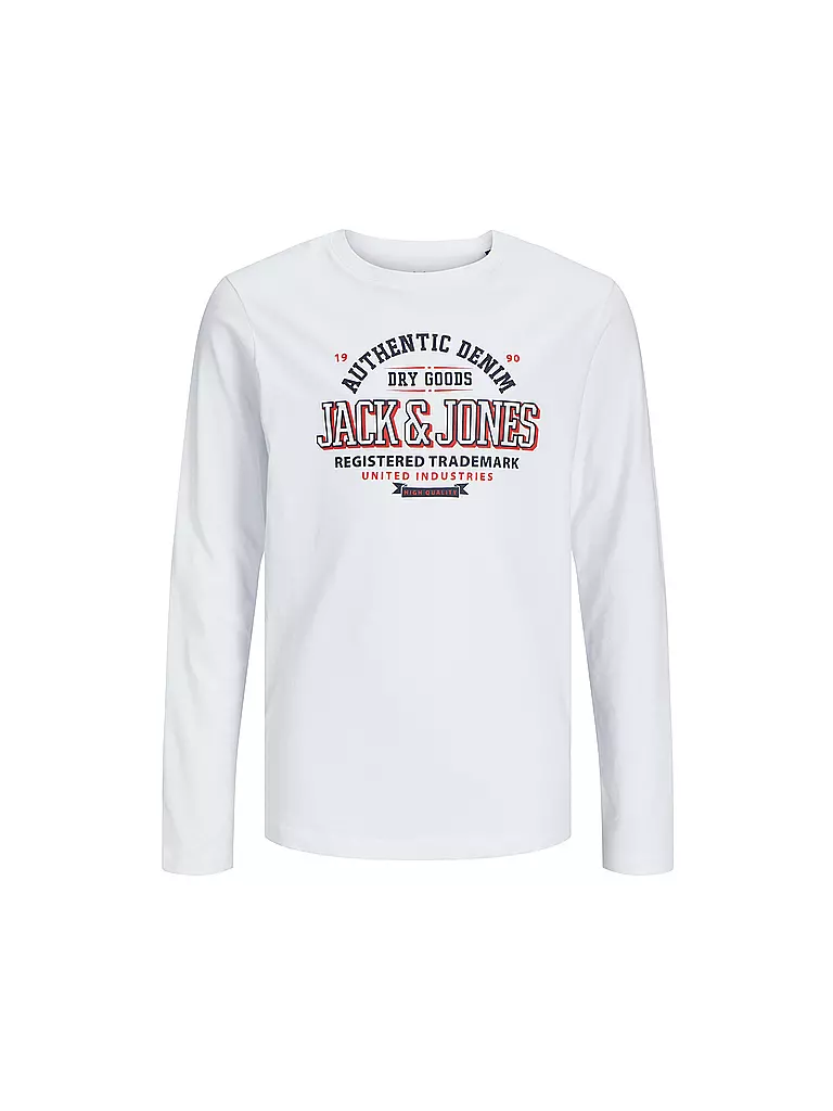 JACK & JONES | Jungen Langarmshirt  JJELOGO | weiss