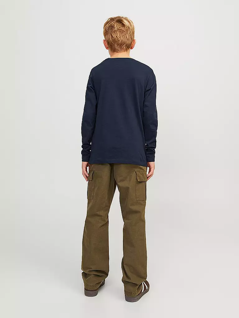 JACK & JONES | Jungen Langarmshirt  JJELOGO | dunkelblau