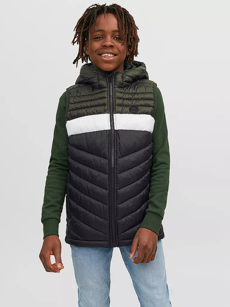 JACK & JONES | Jungen Steppgilet  JJEHERO | olive