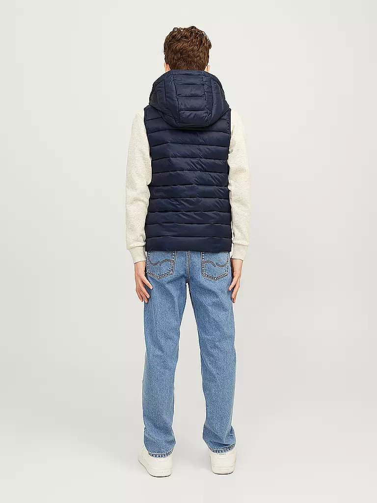 JACK & JONES | Jungen Steppgilet JJESPRINT PUFFER | dunkelblau