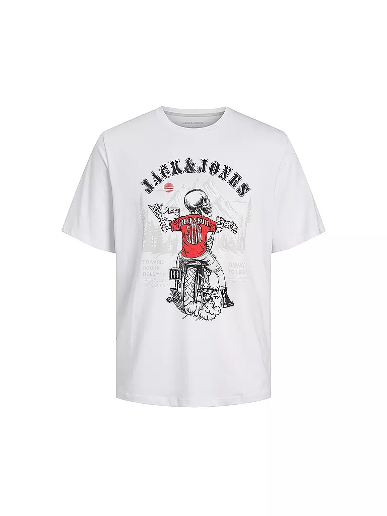 JACK & JONES | Jungen T-Shirt  JJSKULL ROCK TEE  | weiss