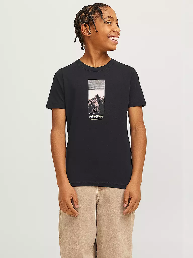 JACK & JONES | Jungen T-Shirt JCOAERO | schwarz