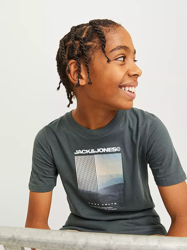 JACK & JONES | Jungen T-Shirt JCOAERO | grau