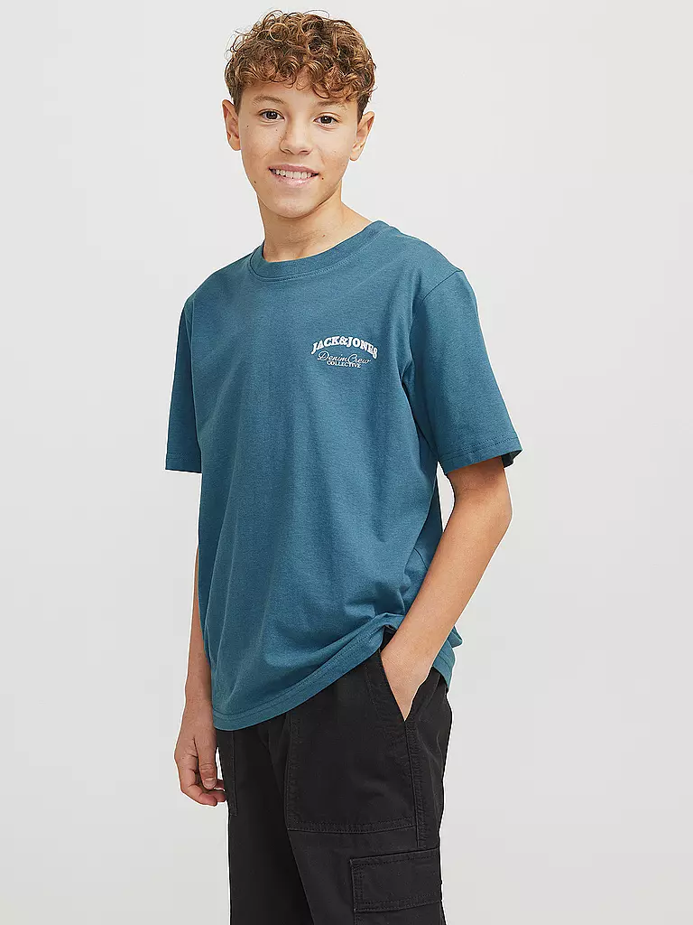 JACK & JONES | Jungen T-Shirt JJEBRANDES  | petrol