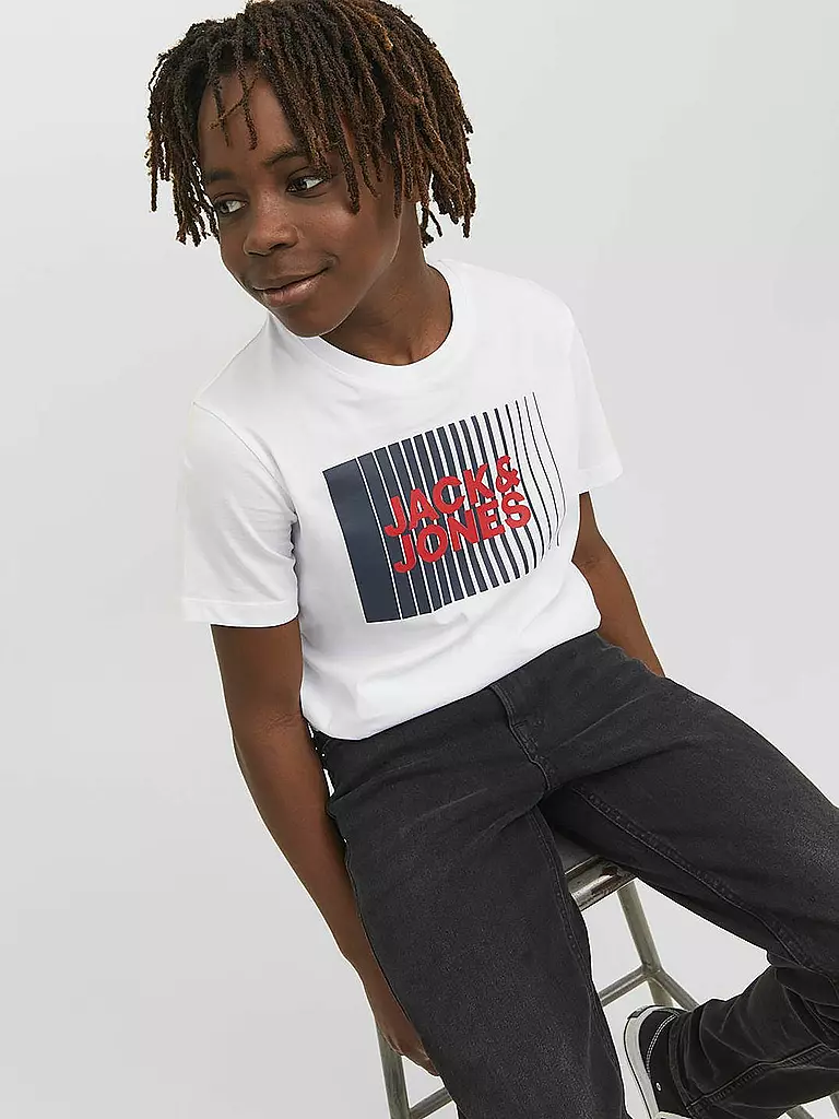 JACK & JONES | Jungen T-Shirt JJECORP | weiss