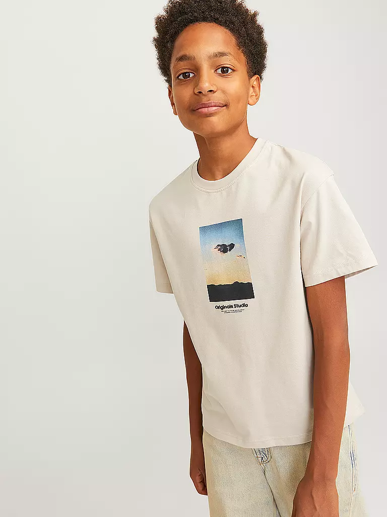 JACK & JONES | Jungen T-Shirt JORVESTERBRO | beige