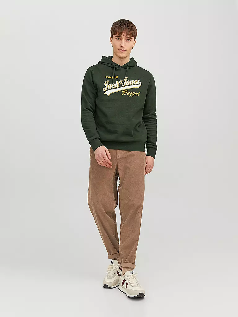 JACK & JONES | Kapuzensweater - Hoodie JJELOGO | dunkelgrün