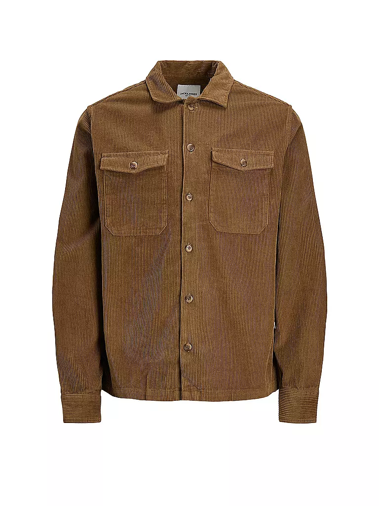 JACK & JONES | Overshirt JJEDALLAS | hellbraun