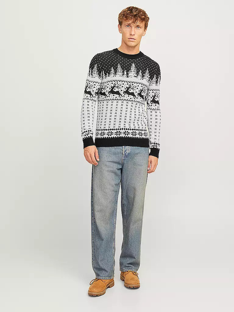 JACK & JONES | Pullover JJXMAS GABRIEL | dunkelblau