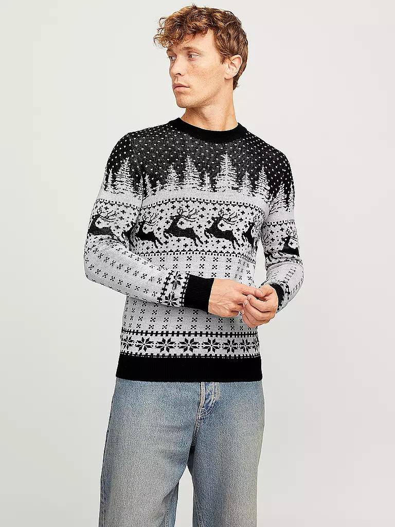 JACK & JONES | Pullover JJXMAS GABRIEL | dunkelblau