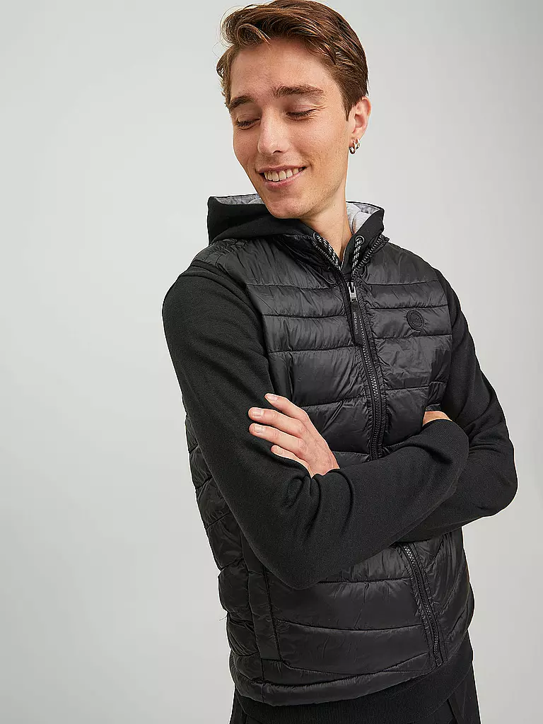 JACK & JONES | Steppgilet JJEHERO | schwarz