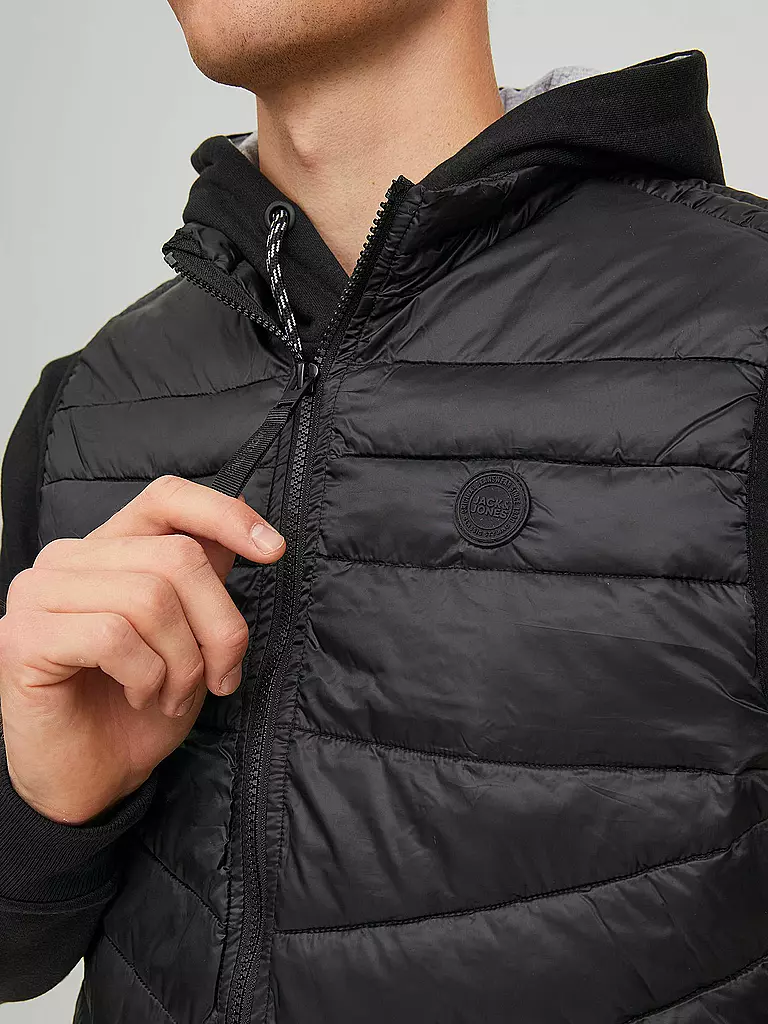 JACK & JONES | Steppgilet JJEHERO | schwarz