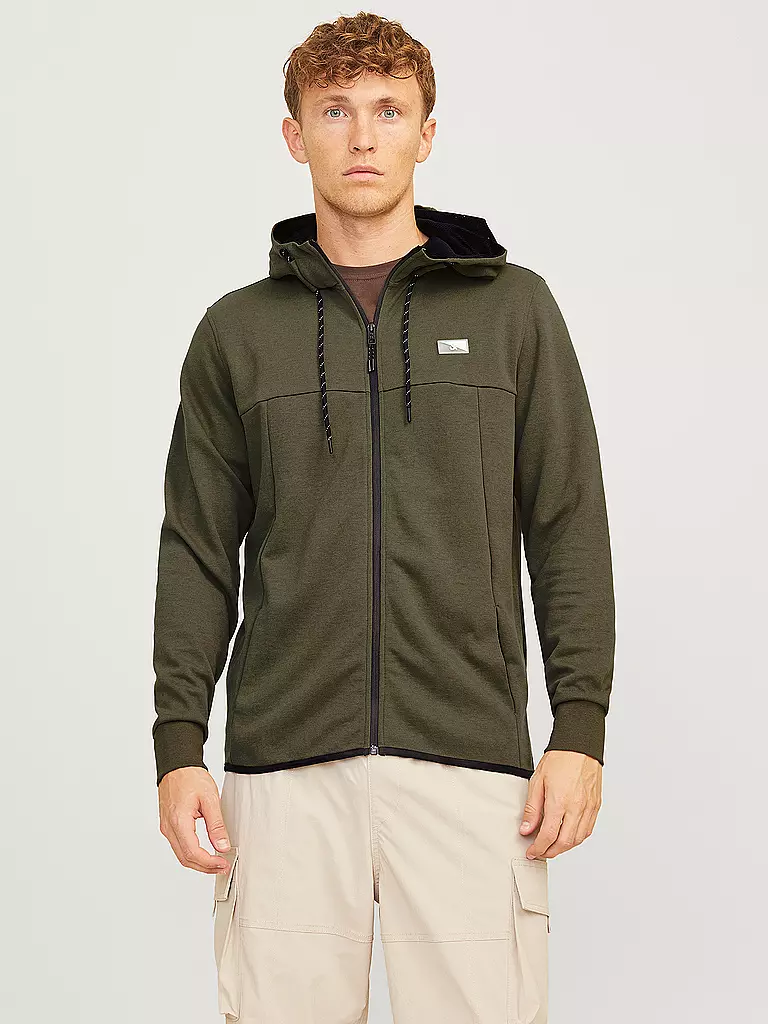 JACK & JONES | Sweatjacke JCOAIR | olive