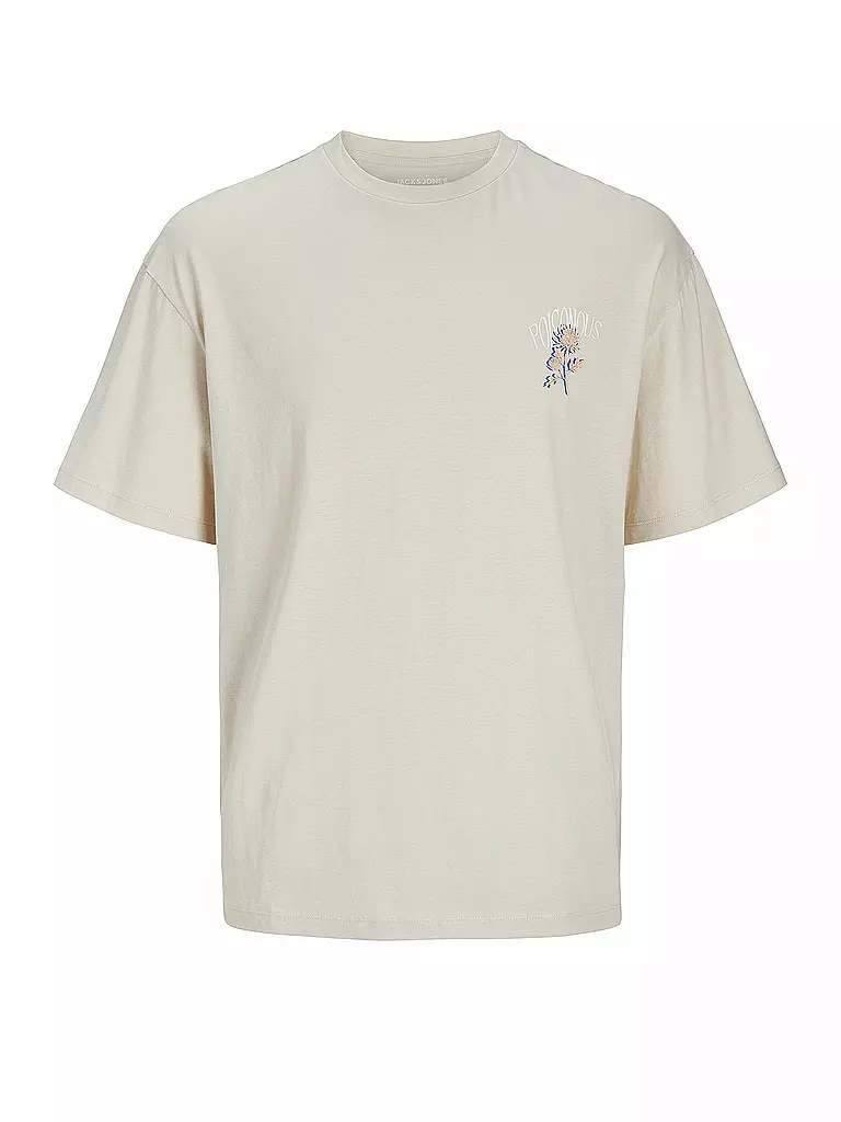 JACK & JONES | T-Shirt JJCHARGE  | beige