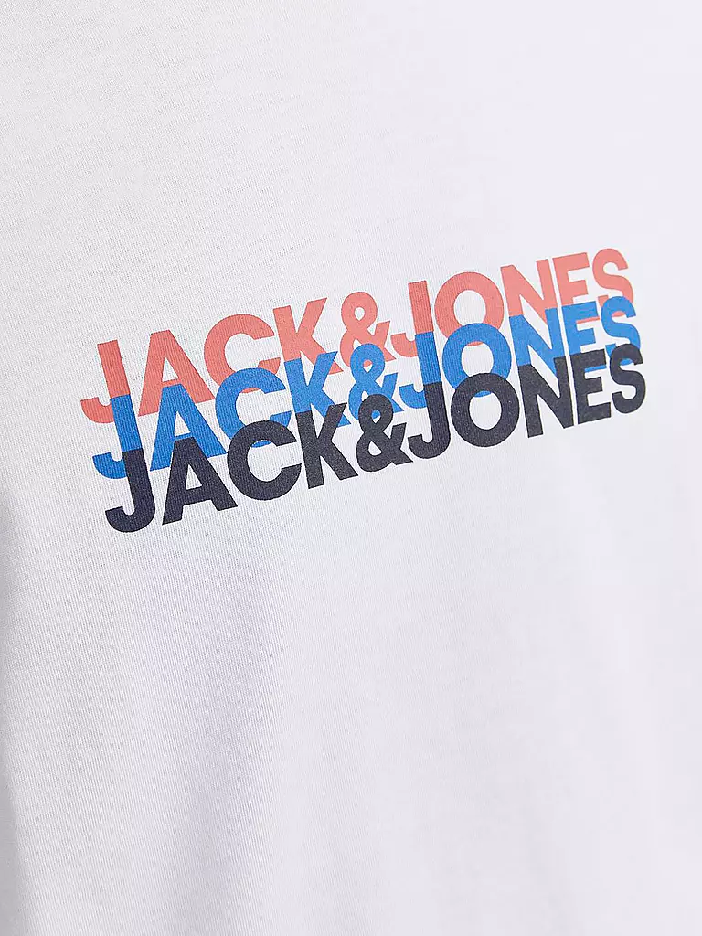 JACK & JONES | T-Shirt JJCYBER | weiss