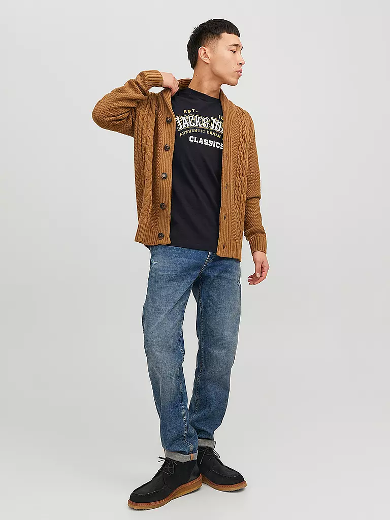 JACK & JONES | T-Shirt JJELOGO | dunkelblau