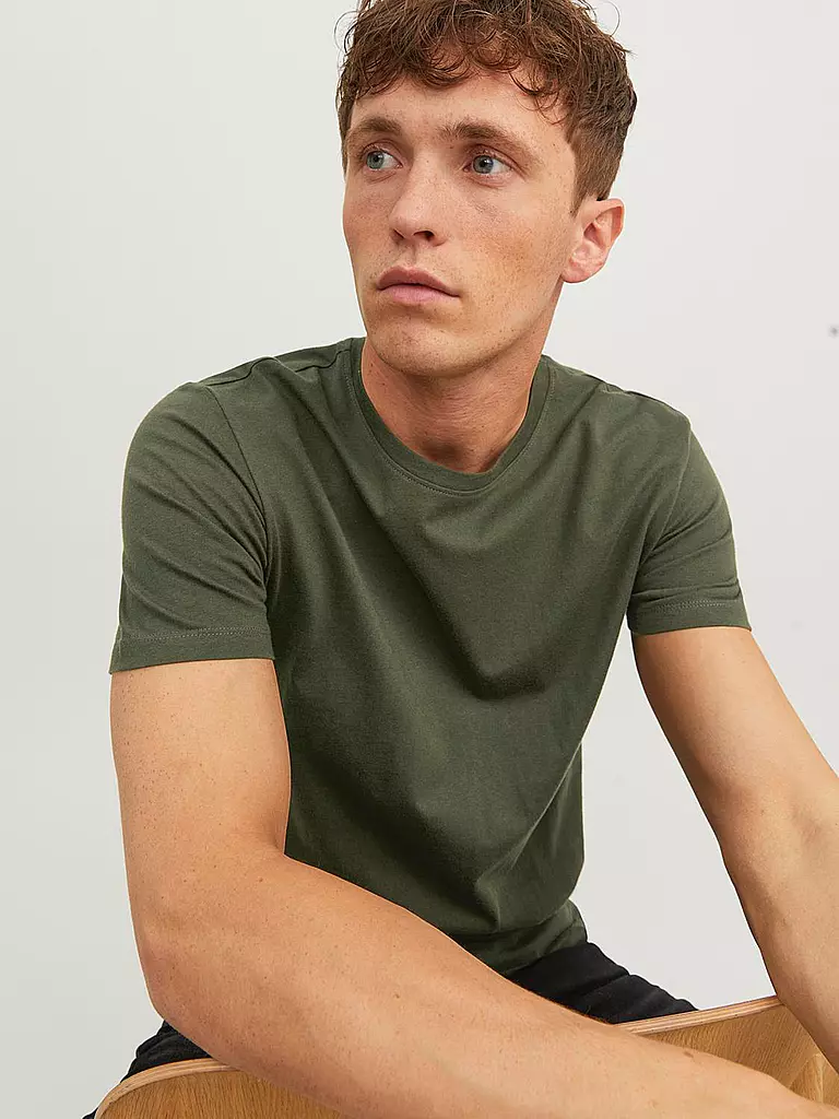 JACK & JONES | T-Shirt JJENOA | olive